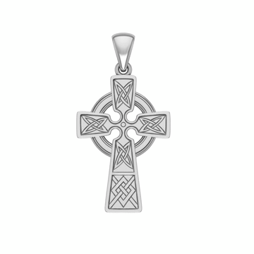 Celtic Knotwork Cross Sterling Silver Pendant VP001 - Jewelry